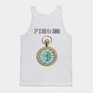 Funny Fishing Quote FISH:30 Hobby Gift Retro Distressed Graphic Tank Top